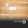 Lampka biurkowa V-TAC 4w1 35cm kinkiet klips latarka 3W LED CCT biała VT-10115 3000K-6000K 300lm